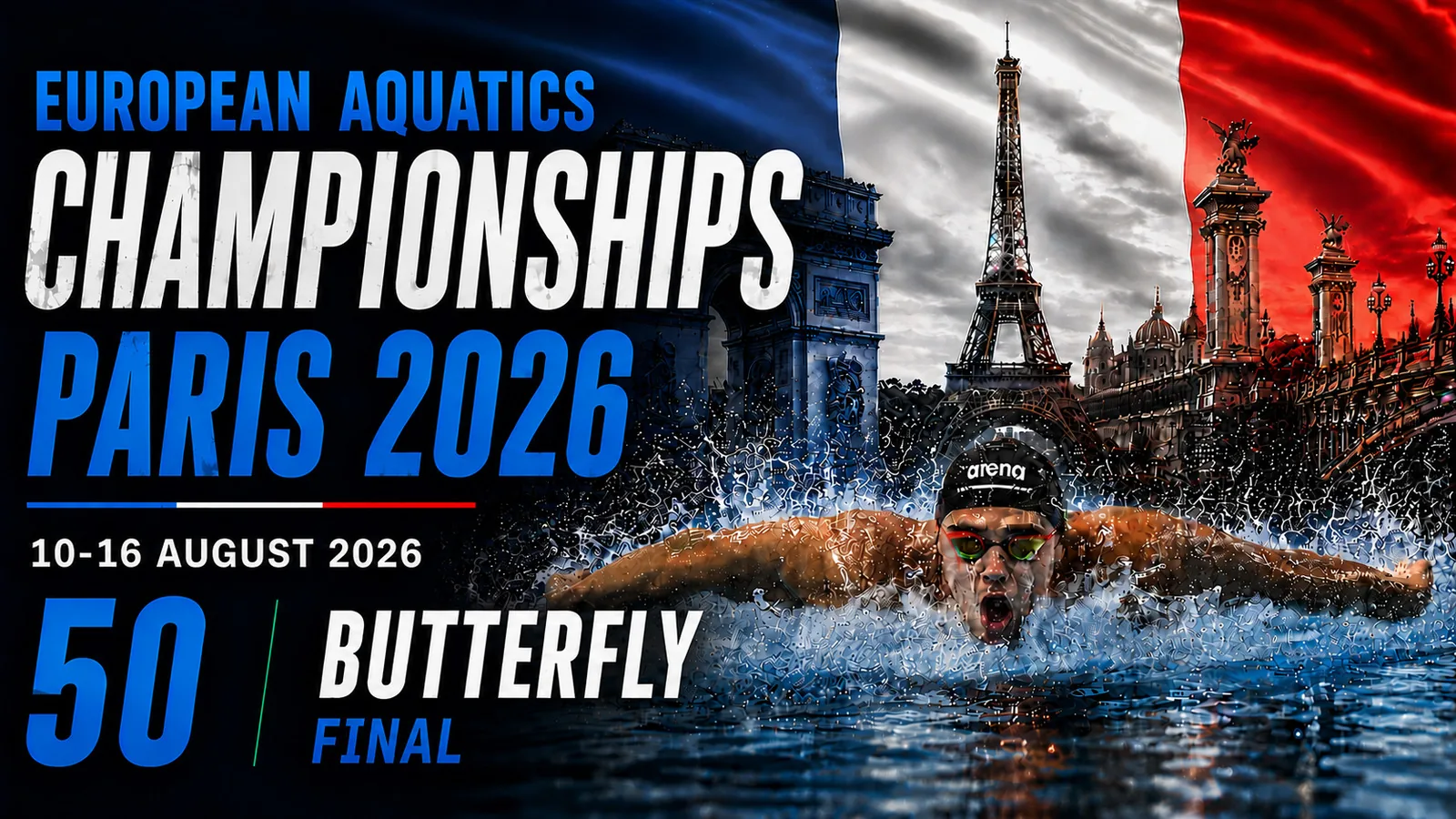 Paris 2026 · 50 farfalla, finale