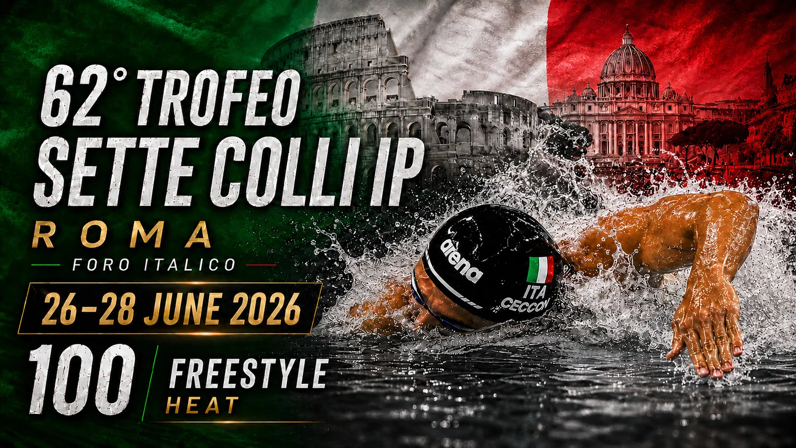 Sette Colli Roma · 100 stile libero